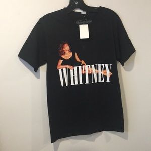 WHITNEY HOUSTON Women’s Black Whitney T-Shirt Size Small